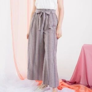 NWOT THML Multicolor Paperbag Pants